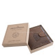 GreenDeed valódi bőr férfi irattartó pénztárca Magyar címer mintával MCIM02/T barna