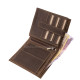 GreenDeed valódi bőr férfi irattartó pénztárca szarvasfej mintával SBF02 barna