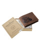 GreenDeed genuine leather men's wallet with modern tractor pattern UTRA1021