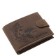 GreenDeed genuine leather fisherman wallet with trout pattern PISZ1021/T