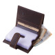 GreenDeed Echtleder-Kartenetui OP2038/T dunkelbraun