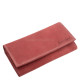 GreenDeed valódi bőr nagy méretű női pénztárca piros NHN281