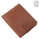 GreenDeed valódi bőr pénztárca világosbarna OPR1027/T