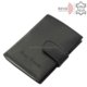 suport pentru card piele naturală negru RFID Corvo Bianco MUR2038 / T