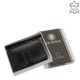 Card holder made of genuine leather La Scala ABA08 black