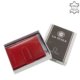 Card holder made of genuine leather La Scala ABA08 red