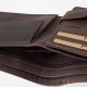 Kleine leren herenportemonnee met sluiting GreenDeed bruin BHB102