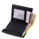 Small leather wallet DG70 black