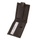 Small leather wallet in gift box brown SMC102/T