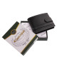 Small leather wallet in gift box black Giultieri SCR102/T