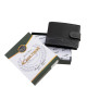 Малък кожен портфейл в подаръчна кутия черен SGG102/T