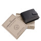 Malá pánská peněženka v dárkovém balení černo-šedá GreenDeed REC102/T
