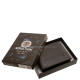 Kisméretű férfi pénztárca valódi bőrből díszdobozos GIULTIERI barna GBV102