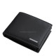 Small men's wallet made of genuine leather in black color La Scala GCB102