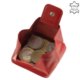 Кожен държач за монети La Scala MB01-RED