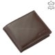 Skórzany portfel męski La Scala ANG01 / A brązowy
