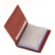 Porte-cartes La Scala en cuir véritable AD30808 rouge