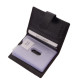 La Scala leather card holder black VNE-4/T