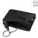 La Scala leather key ring black SE302