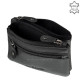 La Scala leather key ring black SE302