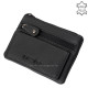 La Scala leather key ring black SE502