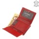 Skórzany portfel damski La Scala DN11302 czerwony