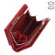 Skórzany portfel damski La Scala DN11302 czerwony