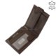 Skórzany portfel męski La Scala ANG455 / T brązowy