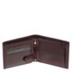 Portefeuille en cuir pour hommes La Scala marron PV1021