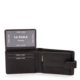 La Scala men's leather wallet with switch black-beige 1220 / T