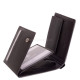La Scala moška usnjena denarnica črna RFID CNA1021