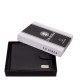 La Scala moška usnjena denarnica črna RFID CNA1021/T