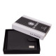 La Scala Herren-Ledergeldbörse schwarz RFID CNA6002L/T