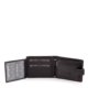 La Scala men's leather wallet black-gray 15401 / T