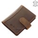 Porte-cartes La Scala en cuir véritable H30808 / T marron