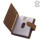 La Scala card holder made of genuine leather H30808 / T brown