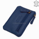 La Scala branded quality leather key ring blue TGN9073