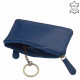La Scala mærke kvalitets læder nøglering blå TGN9073