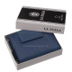 Portefeuille en cuir pour femme La Scala DGN11259 bleu