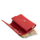 La Scala women's leather wallet red DG068
