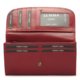 Portefeuille femme en cuir La Scala rouge R02