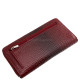 La Scala női pénztárca croco mintás bordó CRO1334