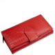 Ženska denarnica La Scala s krokodiljim vzorcem, ferrari rdeča, CRO155