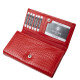 Ženska denarnica La Scala s krokodiljim vzorcem, ferrari rdeča, CRO155