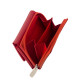 Portefeuille femme La Scala en cuir véritable rouge DCO36