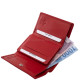 La Scala damesportemonnee van echt leer, rood MVEG36