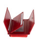 La Scala damesportemonnee van echt leer, rood MVEG36
