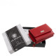 La Scala damesportemonnee van echt leer, rood MVEG36