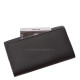 Portefeuille femme en cuir véritable La Scala RFID noir CNA438