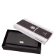 Portefeuille femme en cuir véritable La Scala RFID noir CNA438